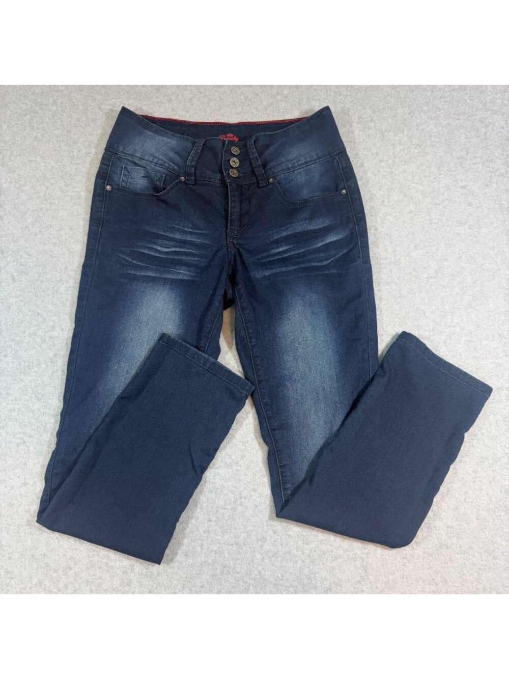 Royalty For Me Women's Size 6 Dark Wash Blue Skinny Jeans Stretch Denim